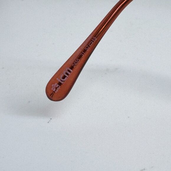 Christian Dior Vintage Yellow Orange Eyeglasses Frames Womens 57-13 H5544 - Picture 5 of 7